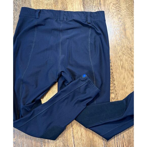 irideon Black Equestrian Leggings Breeched Riding Pants Stretch Pull On Sz XL - Picture 9 of 13